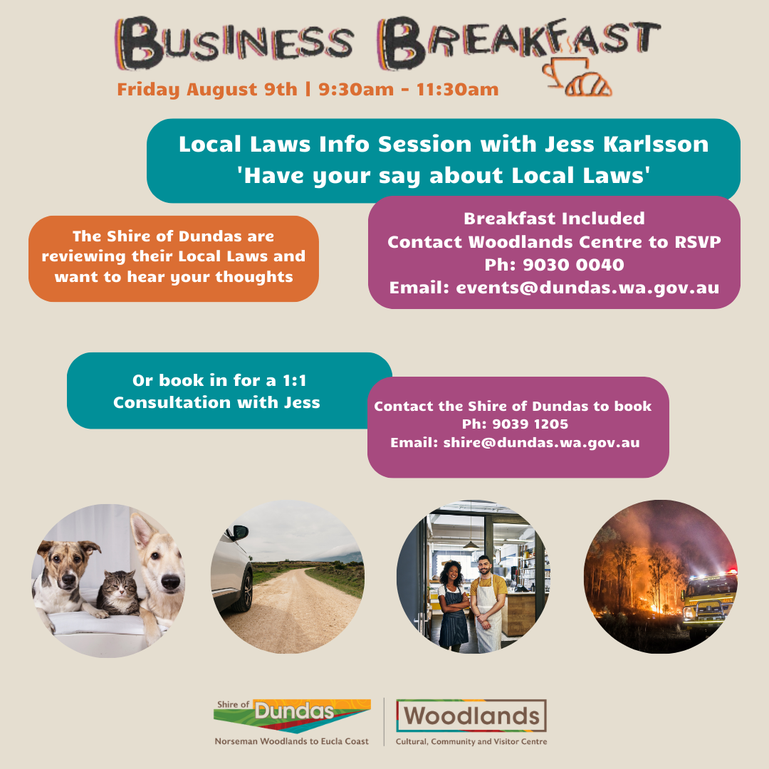 Local Laws Business Breakfast, with Jess Karlsson